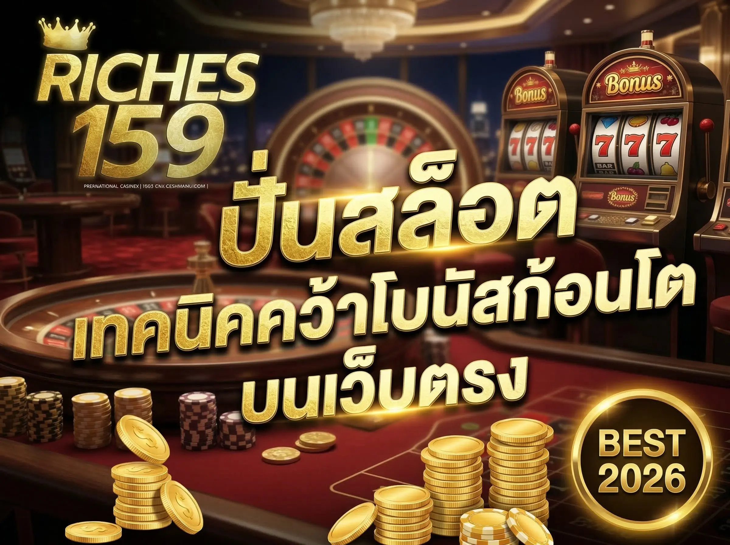ปั่นสล็อต เทคนิคคว้าโบนัสก้อนโตบนเว็บตรง BEST 2026