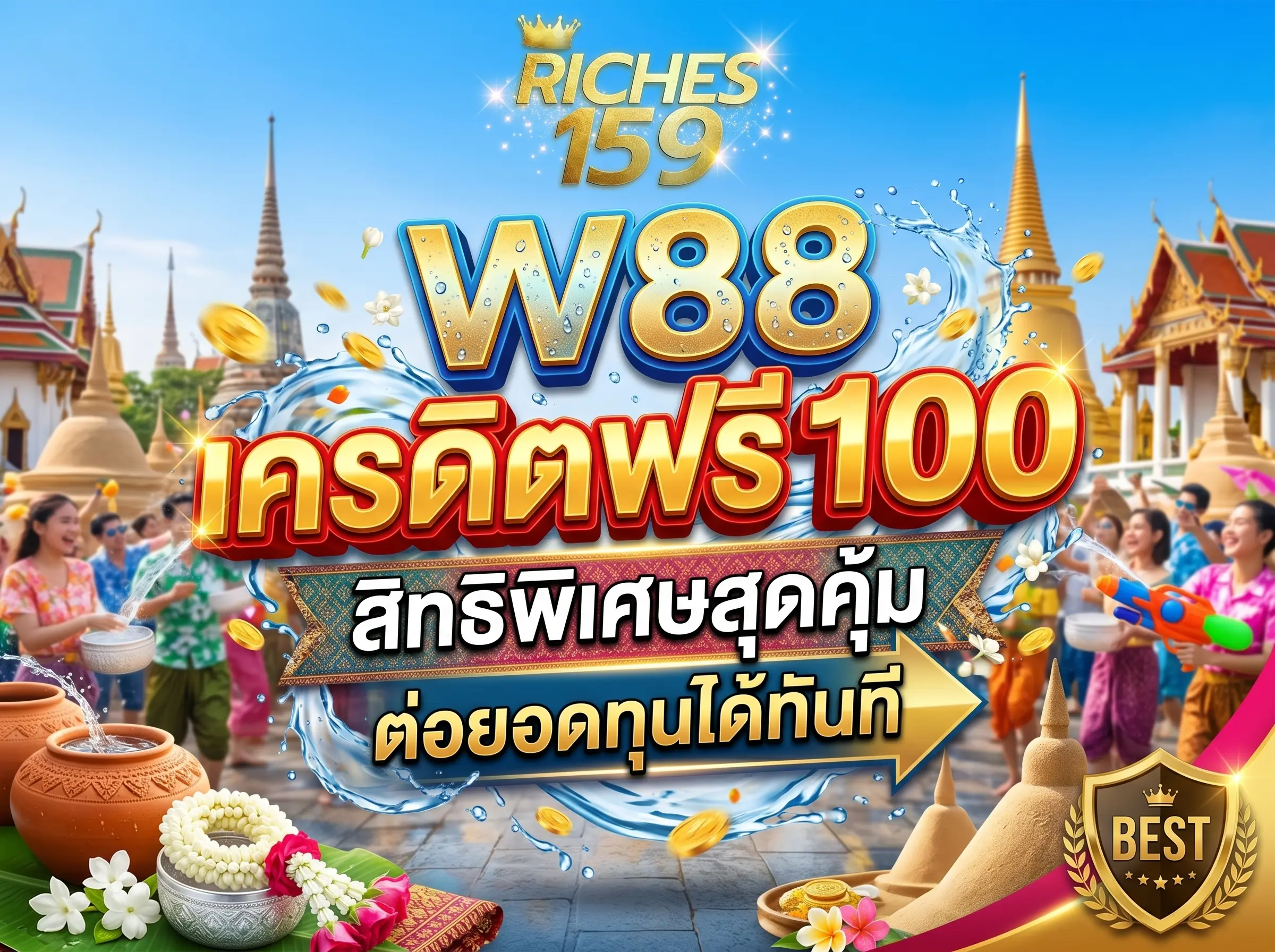 W88 เครดิตฟรี 100 สิทธิพิเศษสุดคุ้ม ต่อยอดทุนได้ทันที BEST