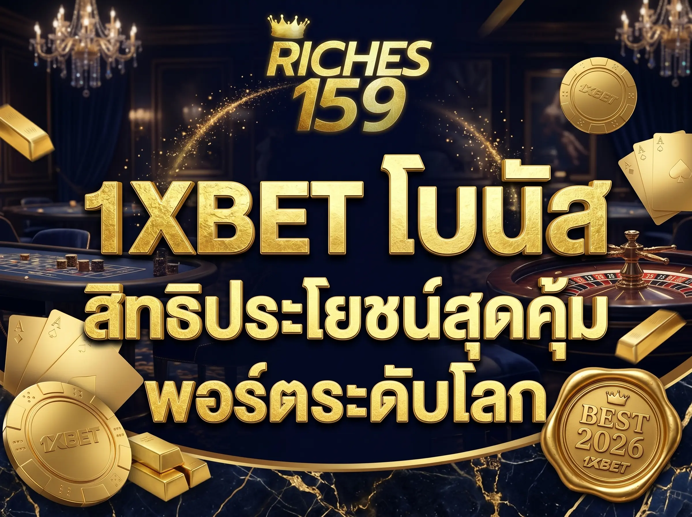 1XBET โบนัส สิทธิประโยชน์สุดคุ้ม พอร์ตระดับโลก BEST 2026