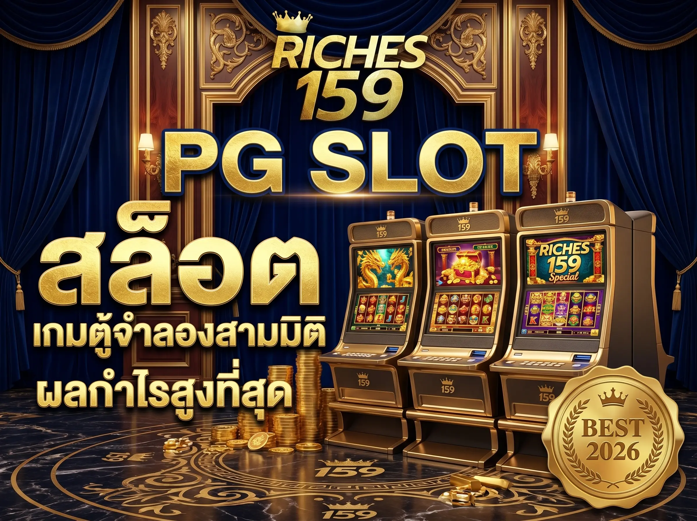 สล็อต PG SLOT เกมตู้จำลองสามมิติ ผลกำไรสูงที่สุด BEST 2026