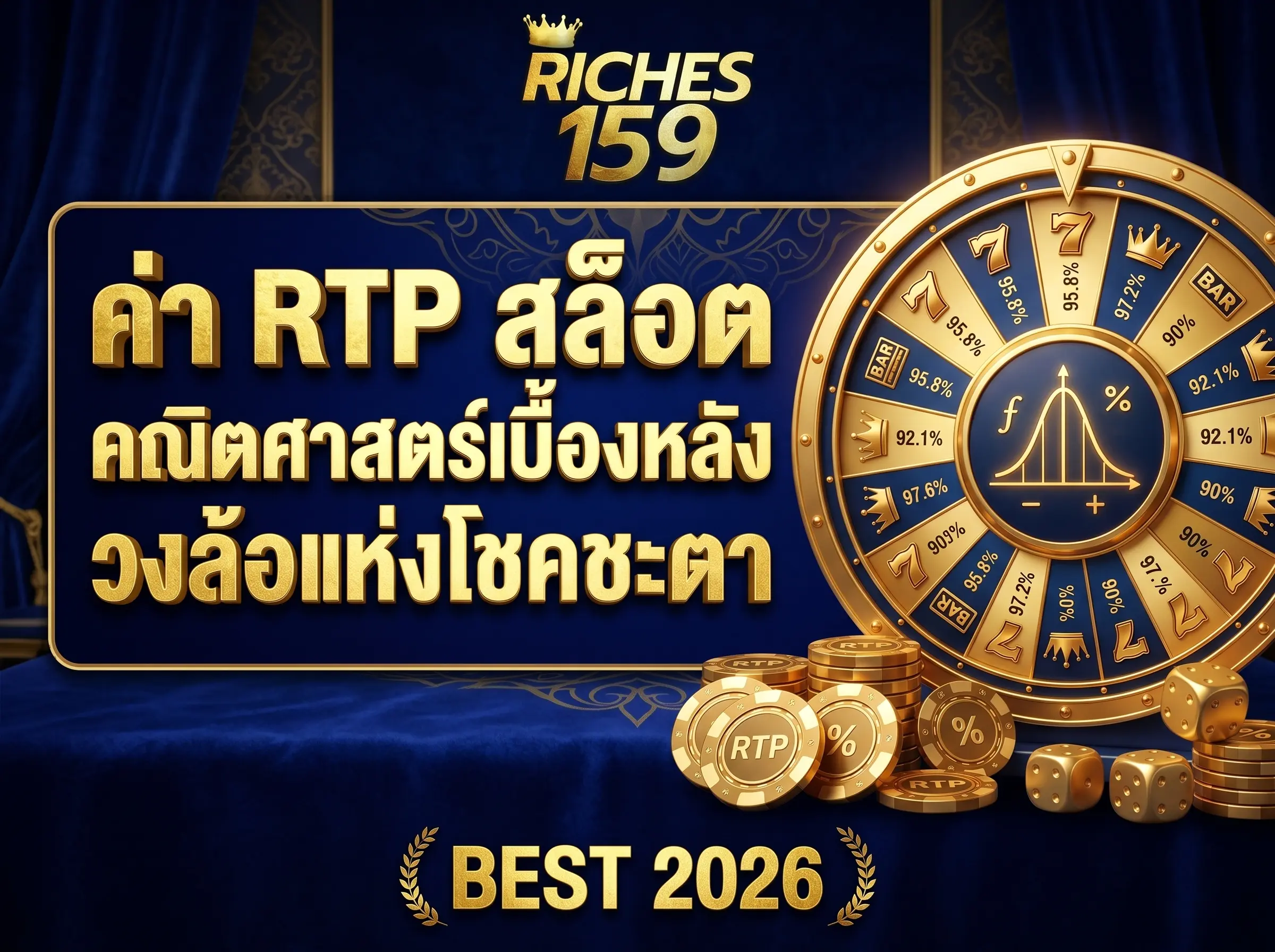 ค่า RTP สล็อต คณิตศาสตร์เบื้องหลังวงล้อแห่งโชคชะตา BEST 2026