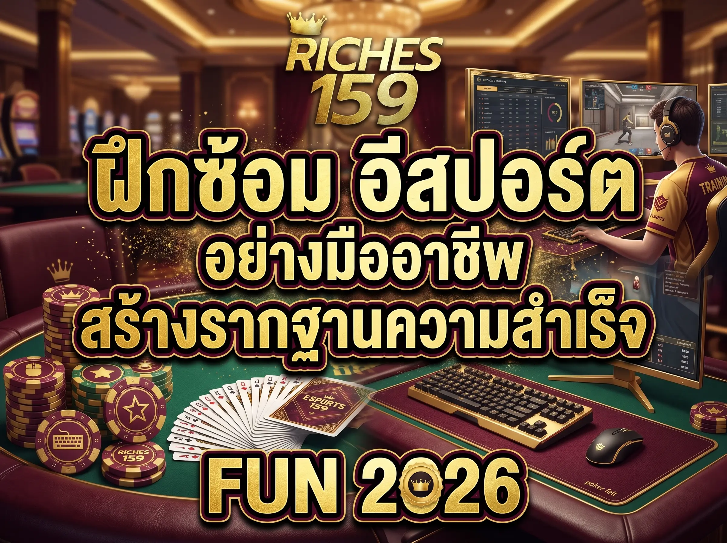 ฝึกซ้อม อีสปอร์ต อย่างมืออาชีพสร้างรากฐานความสำเร็จ FUN 2026