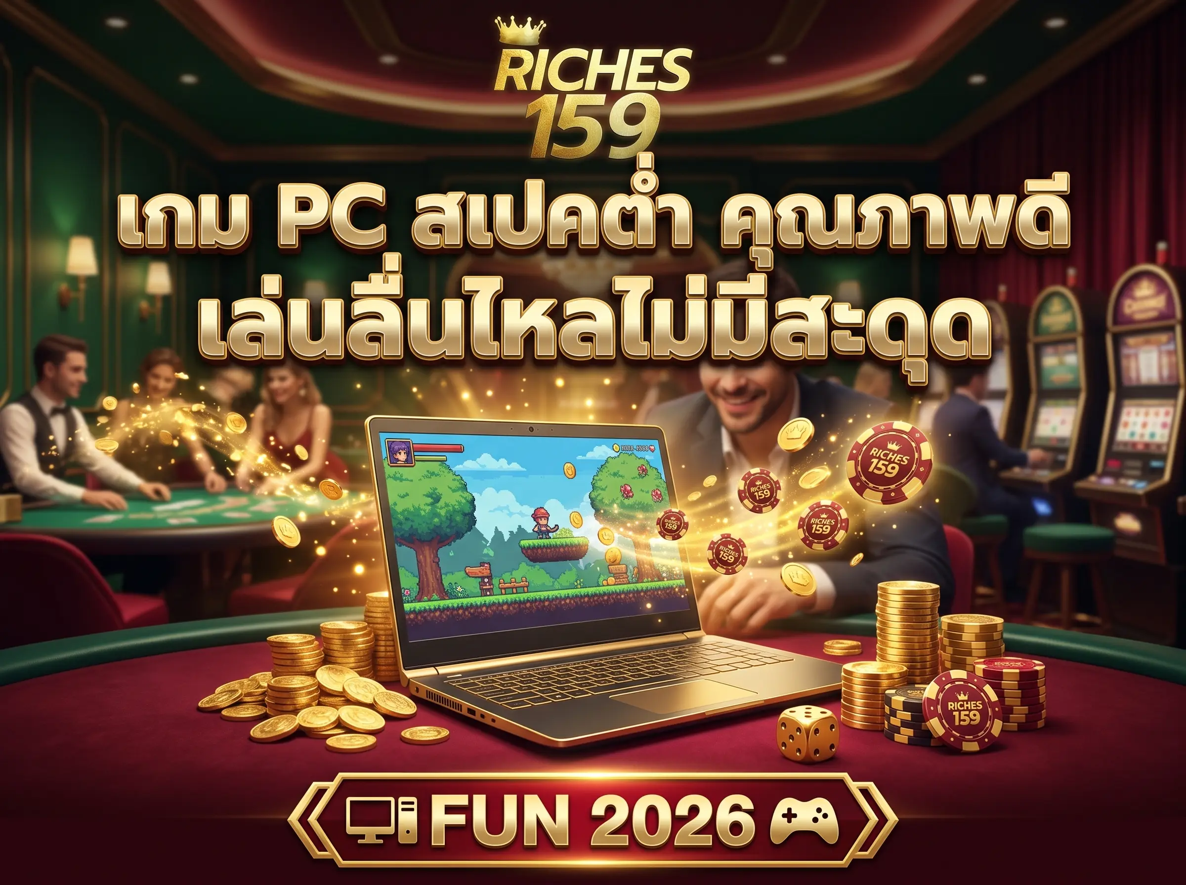 เกม PC สเปคต่ำ คุณภาพดี เล่นลื่นไหลไม่มีสะดุด FUN 2026