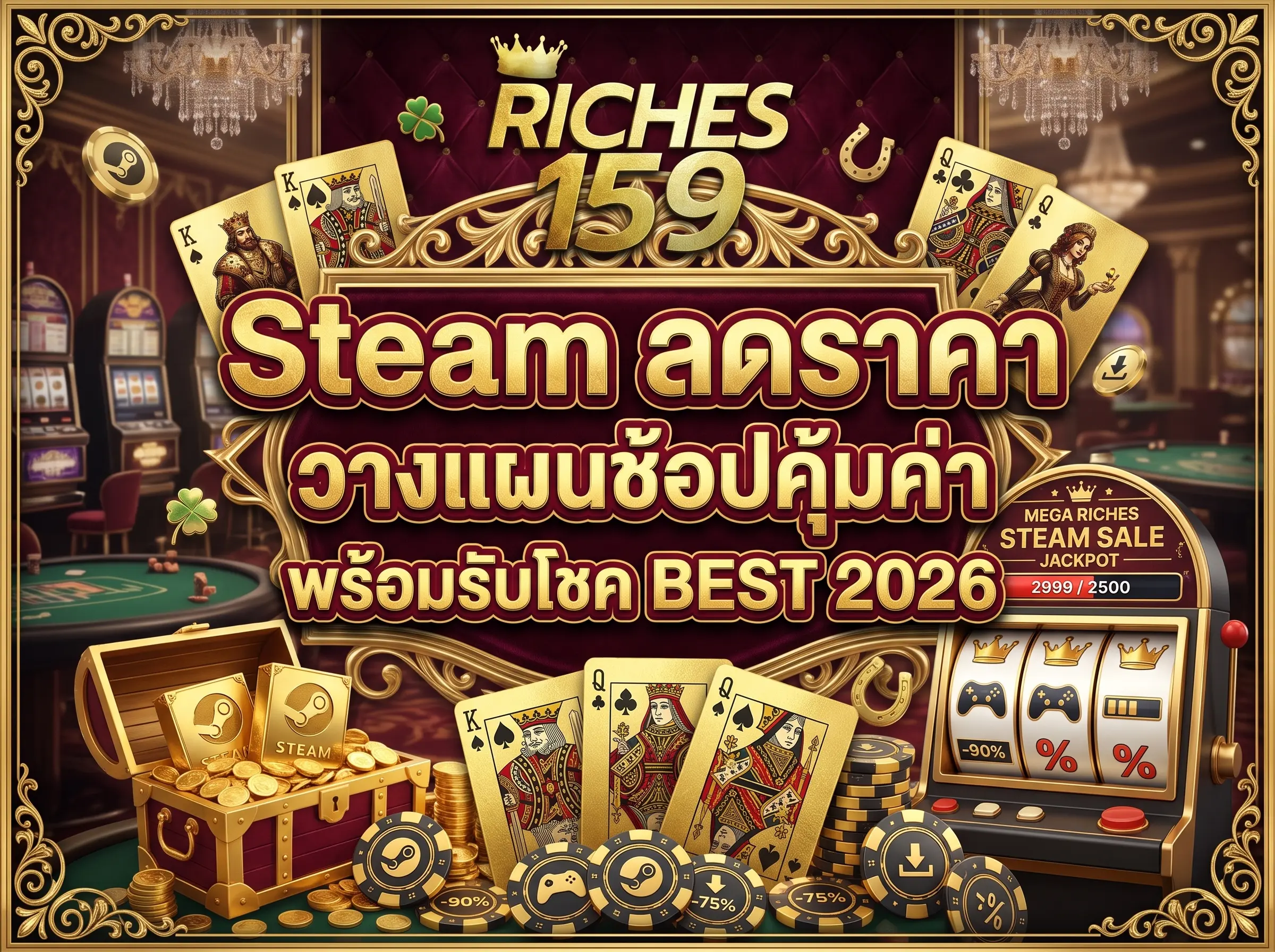 Steam ลดราคา วางแผนช้อปคุ้มค่า พร้อมรับโชค BEST 2026