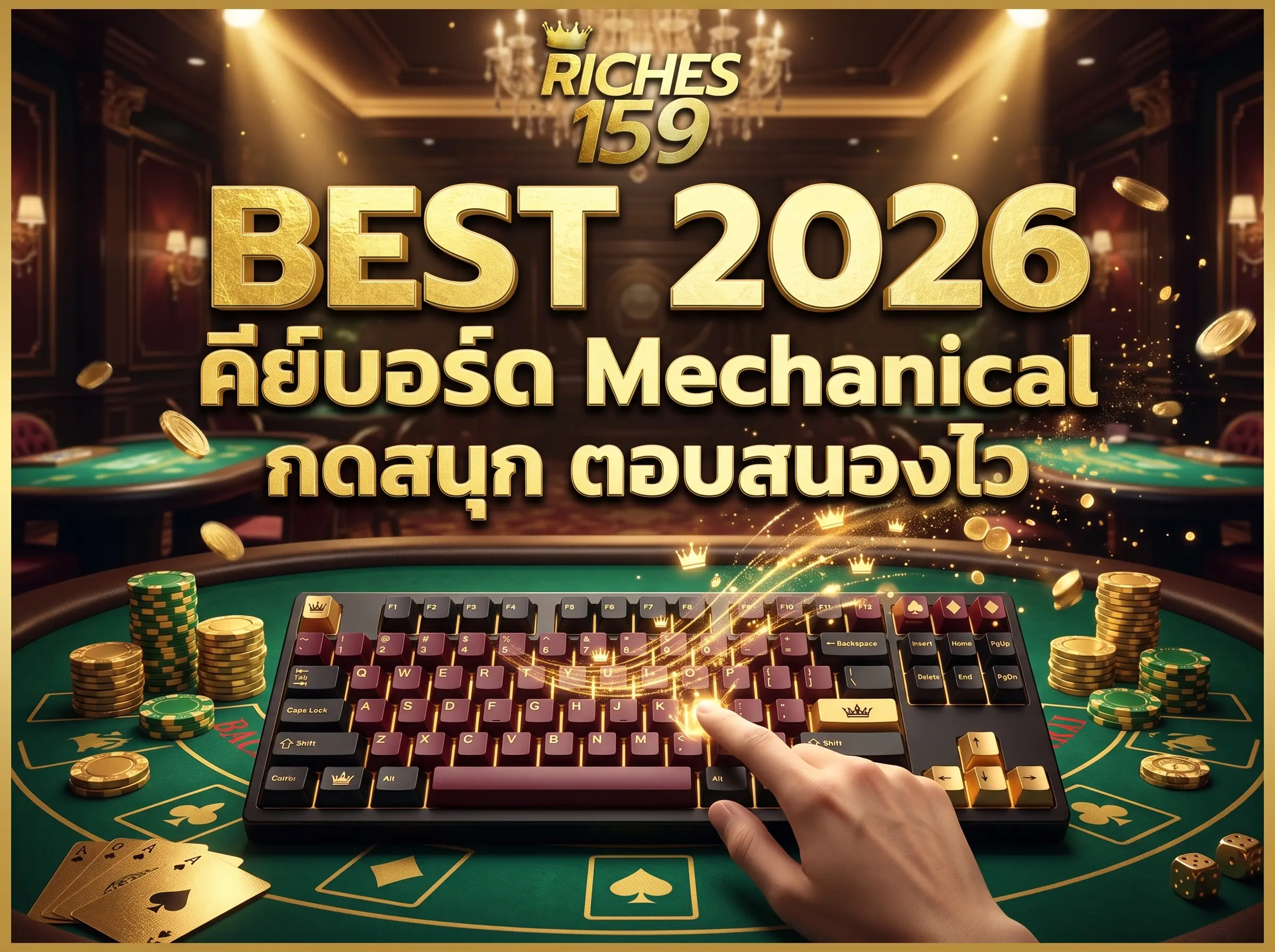 คีย์บอร์ด Mechanical กดสนุก ตอบสนองไว BEST 2026