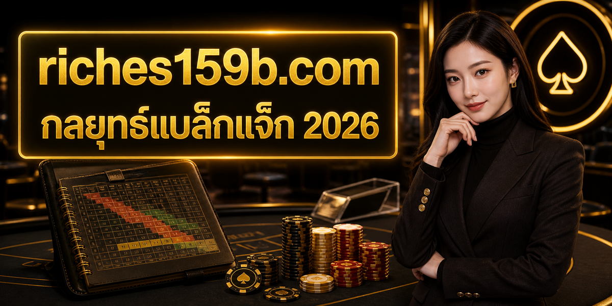 กลยุทธ์แบล็กแจ็ก 2026 featured image riches159x.com